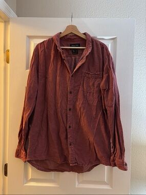 Quiksilver Long Sleeve Button-Up in Dusty Mauve